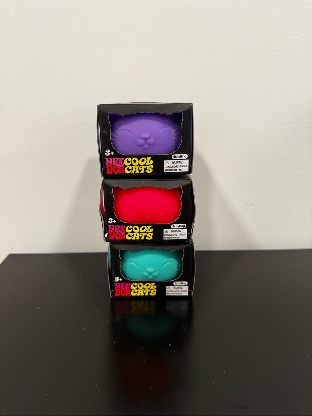 NeeDoh Cool Cat - Squishy, Squeezy, Stretchy Stress Ball Cats, Sensory Fidget
